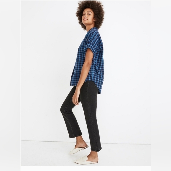 Madewell Double-Faced Park‎ Popover Shirt in Plaid Cotton Size M - Picture 4 of 11